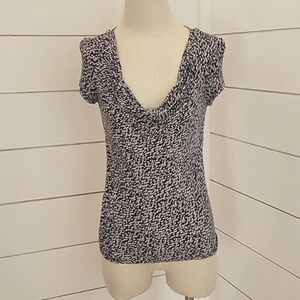 ANN TAYLOR small petite cowl neck shirt stretchy and soft